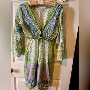 Beautiful Delfina 100% Cotton Dress Size Medium